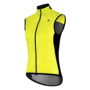 Assos UMA GT C2 wind fietsvest geel dames L