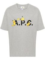 A.P.C. x Pokémon t-shirt à logo imprimé - Gris