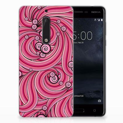 Nokia 5 | Hoesje maken | Swirl Pink