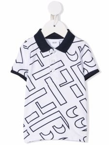 BOSS Kidswear polo à logo imprimé - Blanc