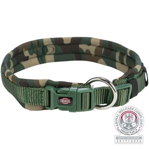 Trixie halsband hond mimetico extra breed met neopreen camouflage (XS-S 27-35X1 CM)