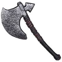 Grote hakbijl - plastic - 46 cm - Halloween/ridders verkleed wapens accessoires - thumbnail