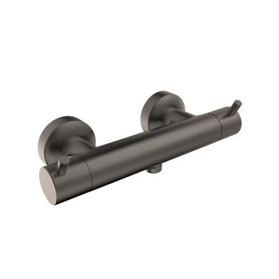 Douchekraan Xenz Duero | Opbouw | Thermostaatkraan | Tweegreeps | Grafiet PVD