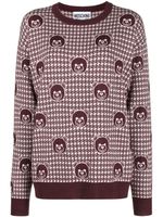 Moschino pull en laine vierge à motif Teddy Bear - Rouge - thumbnail