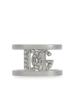 Dolce & Gabbana bague DG sertie de cristaux - Argent - thumbnail