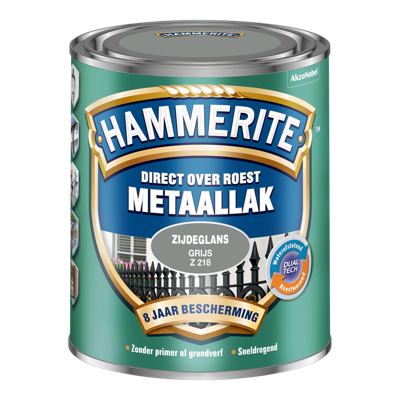 Hammerite Metaallak Zijdeglans | Grijs | Z218 | 750ml - 5123984