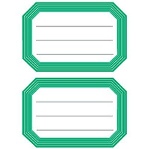 HERMA Book labels 82x55mm green frame lined 6 sh. sticker