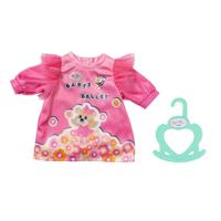 Baby Born Jurk met Bloemen en Beertje Roze Baby Born Jurk met Bloemen en Beertje Roze