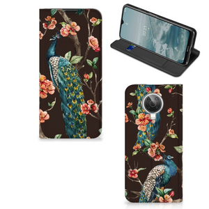 Nokia G10 | G20 Hoesje maken Pauw met Bloemen