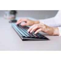 CHERRY KW 9100 SLIM toetsenbord Universeel RF-draadloos + Bluetooth QWERTY Engels Zwart