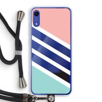 Strepen pastel: Honor Play 8A Transparant Hoesje met koord