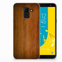 Samsung Galaxy J6 2018 | Bumper Hoesje | Donker Hout