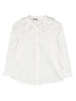 Il Gufo chemise boutonnée à col froncé - Blanc