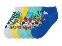 7 paar kinder sokken (turquoise/blauw/grijs/geel, 23/26)