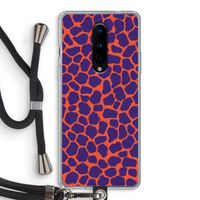 Purple Giraffe: OnePlus 8 Transparant Hoesje met koord