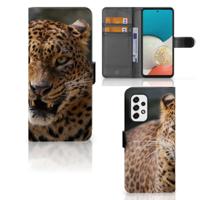 Samsung Galaxy A53 | Telefoonhoesje | Met pasjeshouder | Luipaard