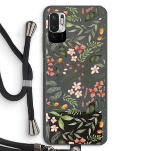 Sweet little flowers: Xiaomi Redmi Note 10 5G Transparant Hoesje met koord