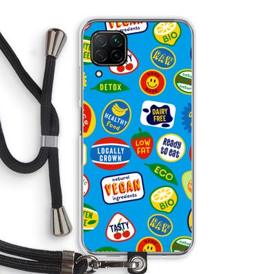 Fruitsticker: Huawei P40 Lite Transparant Hoesje met koord