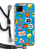 Fruitsticker: Huawei P40 Lite Transparant Hoesje met koord