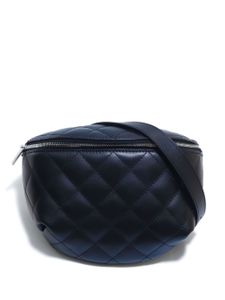 CHANEL Pre-Owned sac banane à design matelassé (2021) - Noir