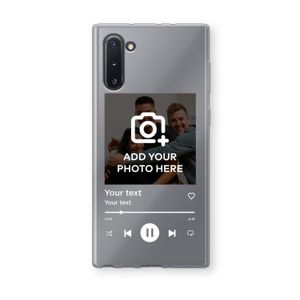 Music Player: Samsung Galaxy Note 10 Transparant Hoesje