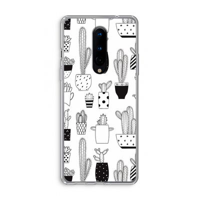 Cactusmotief: OnePlus 8 Transparant Hoesje