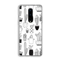 Cactusmotief: OnePlus 8 Transparant Hoesje