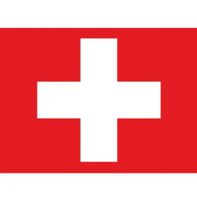 10x Stickertjes Zwitserland vlag 10 cm   -
