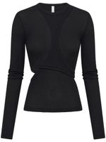 Dion Lee haut superposé Modular à manches longues - Noir
