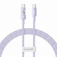 Baseus Gem USB C naar USB C snellaadkabel 1 m 100 W Paars