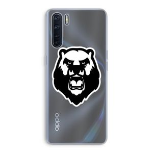 Angry Bear (white): Oppo A91 Transparant Hoesje