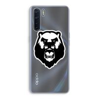 Angry Bear (white): Oppo A91 Transparant Hoesje