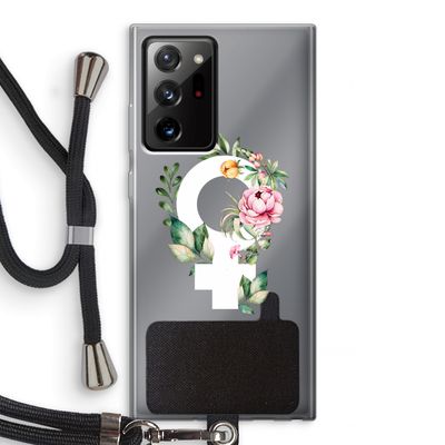 Venus: Samsung Galaxy Note 20 Ultra / Note 20 Ultra 5G Transparant Hoesje met koord