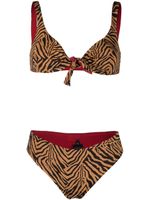 Fisico bikini à imprimé tigré - Tons neutres