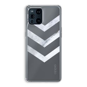 Marmeren pijlen: Oppo Find X3 Transparant Hoesje