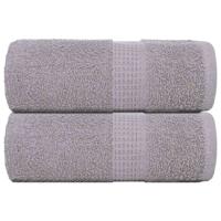 VidaXL Washandjes 2 stuks frogn grijs 30x30 cm 100% katoen