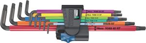 Wera 967/9 TX SXL Multicolour HF 1 Stiftsleutelset met vasthoudfunctie, lang, 9 -delig - 1 stuk(s) - 05024470001