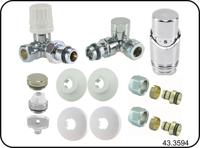 Wiesbaden luxe therm.rad.aansluitset haaks verkeerd rechts chroom