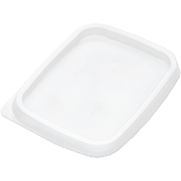 Deksel | kunststof cup | PP | rechthoekig | 108x82x transparant | 1000 stuks