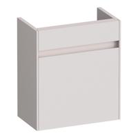 Brauer Inspire Fonteinkast - 40 cm - met 1 Deur Greeploos Rechtsdraaiend - Mat Zand