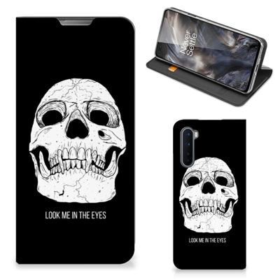 Mobiel BookCase OnePlus Nord Skull Eyes Mobiel BookCase OnePlus Nord Skull Eyes