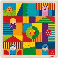 Boerderijpuzzel hout, 43 stukjes