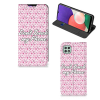 Samsung Galaxy A22 5G Design Case Flowers Pink DTMP - thumbnail