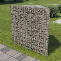 VidaXL Gabion plantenbak verhoogd 75x75x100 cm gegalvaniseerd staal - thumbnail