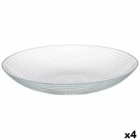 Bordenset Generation Transparant Glas 23 x 7 x 23 cm (4 Stuks)