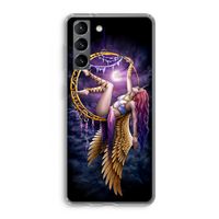 Aerial Angel: Samsung Galaxy S21 Transparant Hoesje