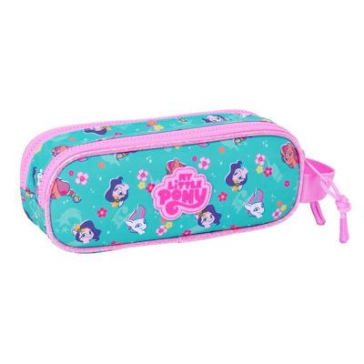 Pennenetui met 2 vakken My Little Pony Magic Roze Turkoois 21 x 8 x 6 cm