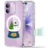 iPhone 17 Classic Hybrid Magnetic Case (Camera Control) - Christmas Globe
