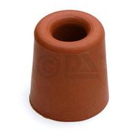 Deurbuffer / deurstopper - 2x - terra bruin - rubber - 35 x 30 mm - deurstop