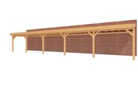 YARD Outdoor veranda SUBLIME Plat dak - 1500x300 cm- Plat dak- - YARD Outdoor